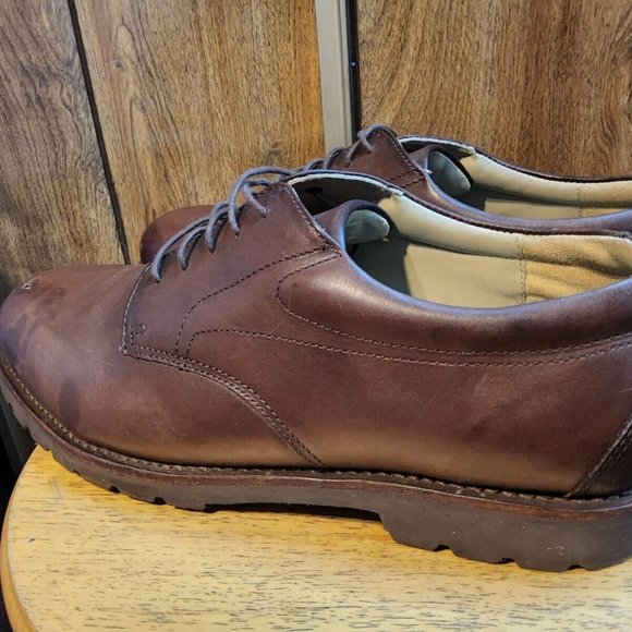 L.L. Bean RB42 04 Men\'s Walnut Brown Leather Lace Up Oxford Shoes Size US 13 main image 12